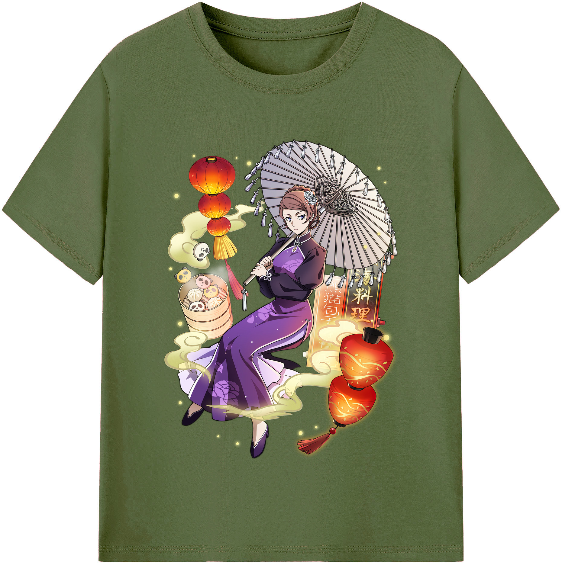 （画像用） 文豪ストレイドッグス Bungo Stray Dogs 綿100％半袖Tシャツ（フロントプリント）